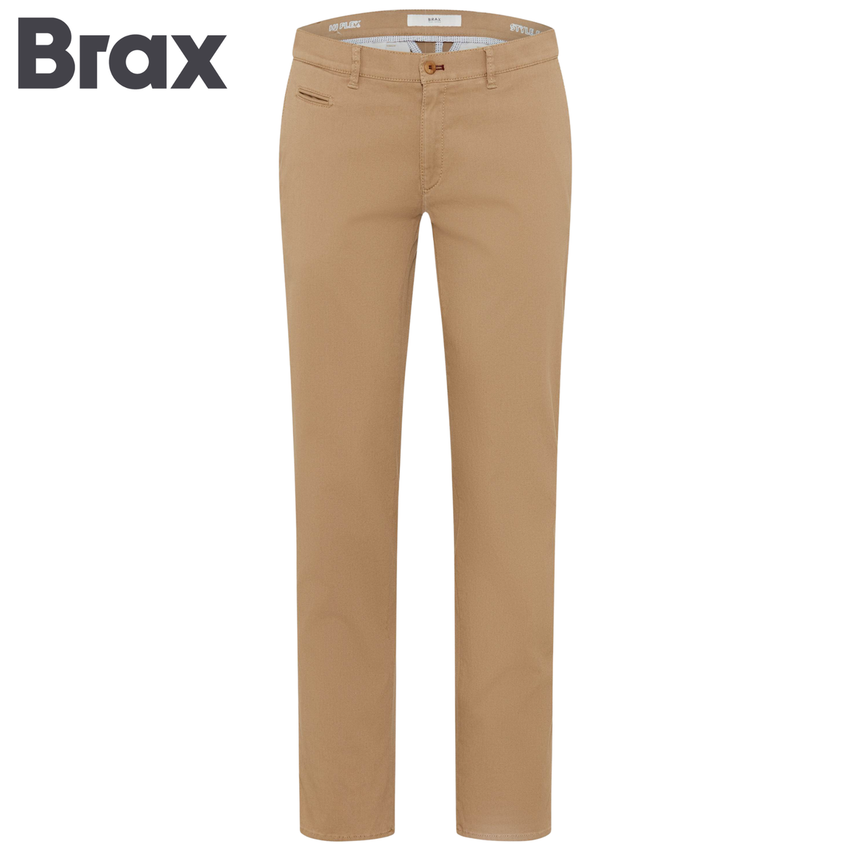 Brax X-Tall Fabio Hi Flex Beige Chinos Tan