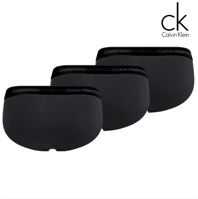 Calvin Klein 3-Pack Black/Black Briefs Black