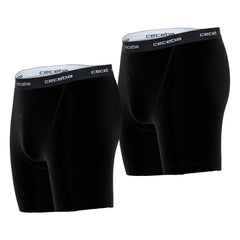 Ceceba Black 2 Pack Long Boxer Brief Black