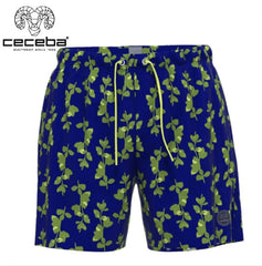 Ceceba Floral Print Blue Swim Shorts Blue