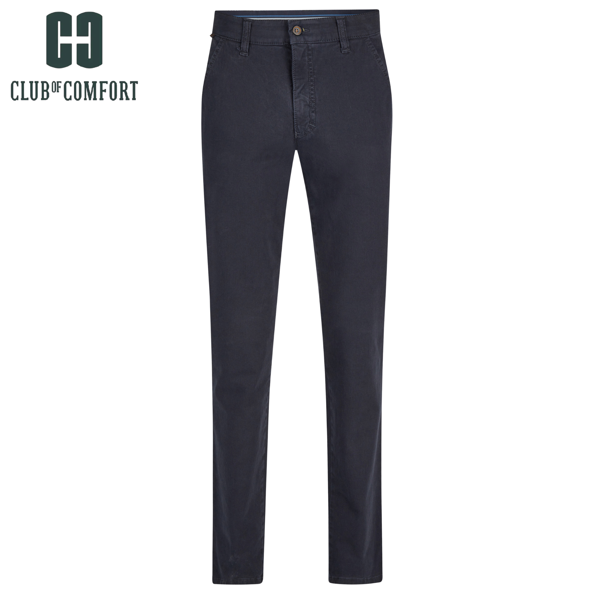 Club Of Comfort Garvey Stretch Chinos Navy