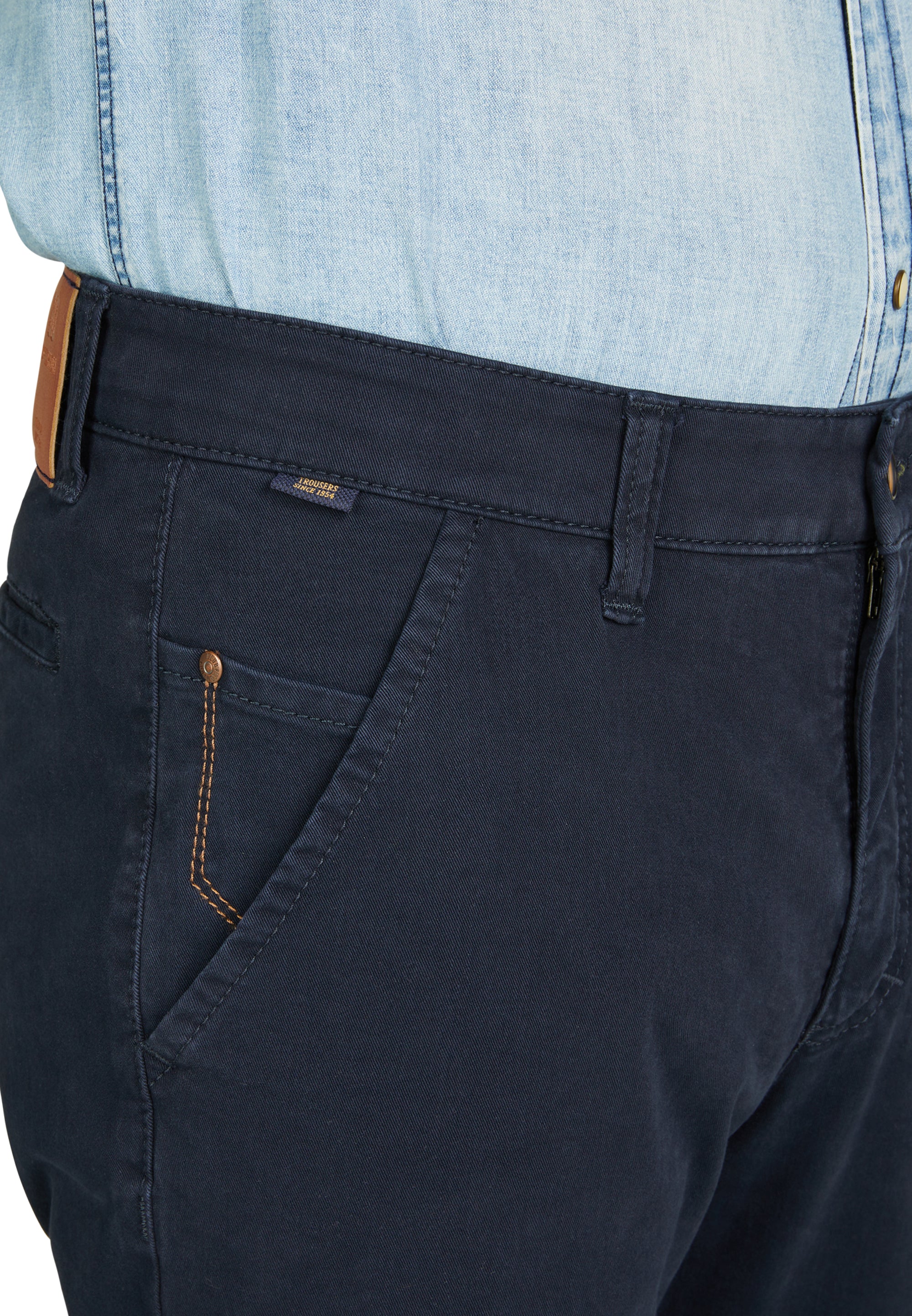 Club Of Comfort Garvey Stretch Chinos Navy
