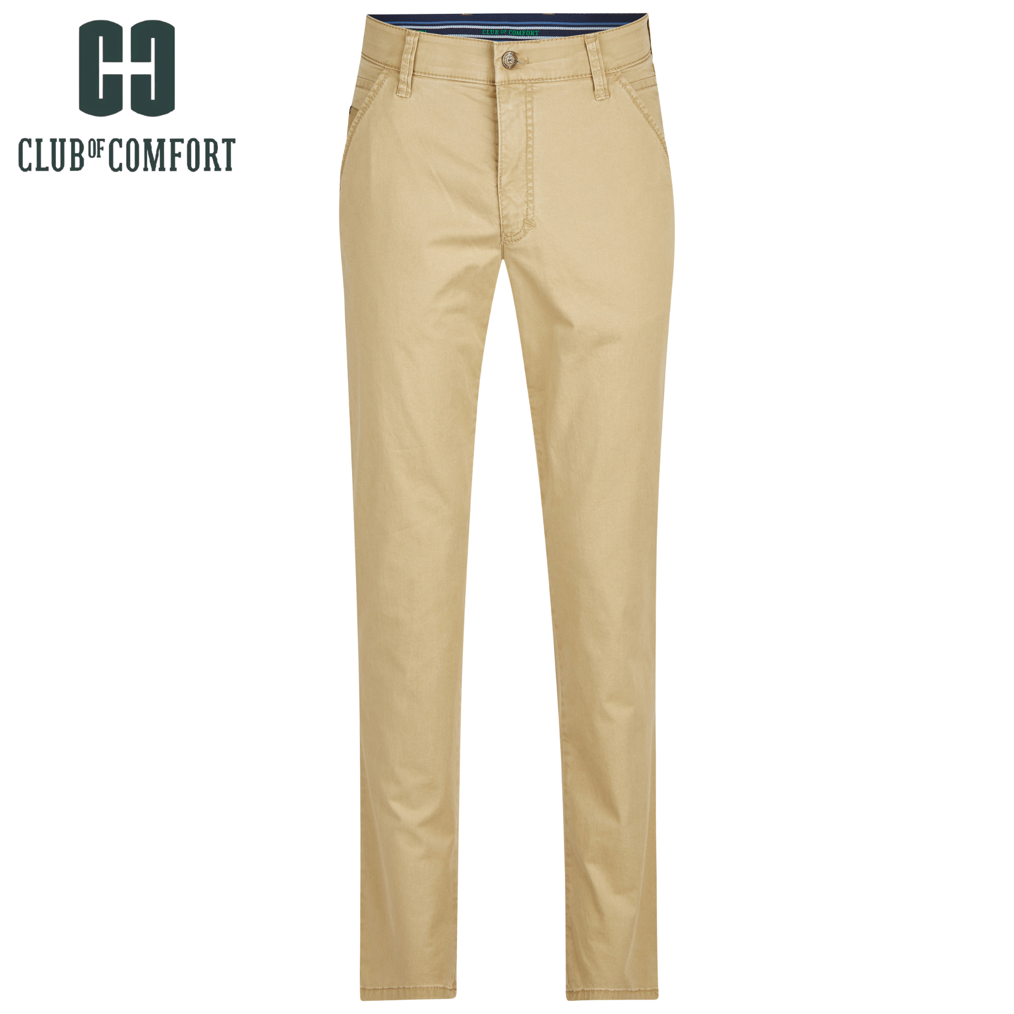Club Of Comfort Denver Stretch Chinos Beige