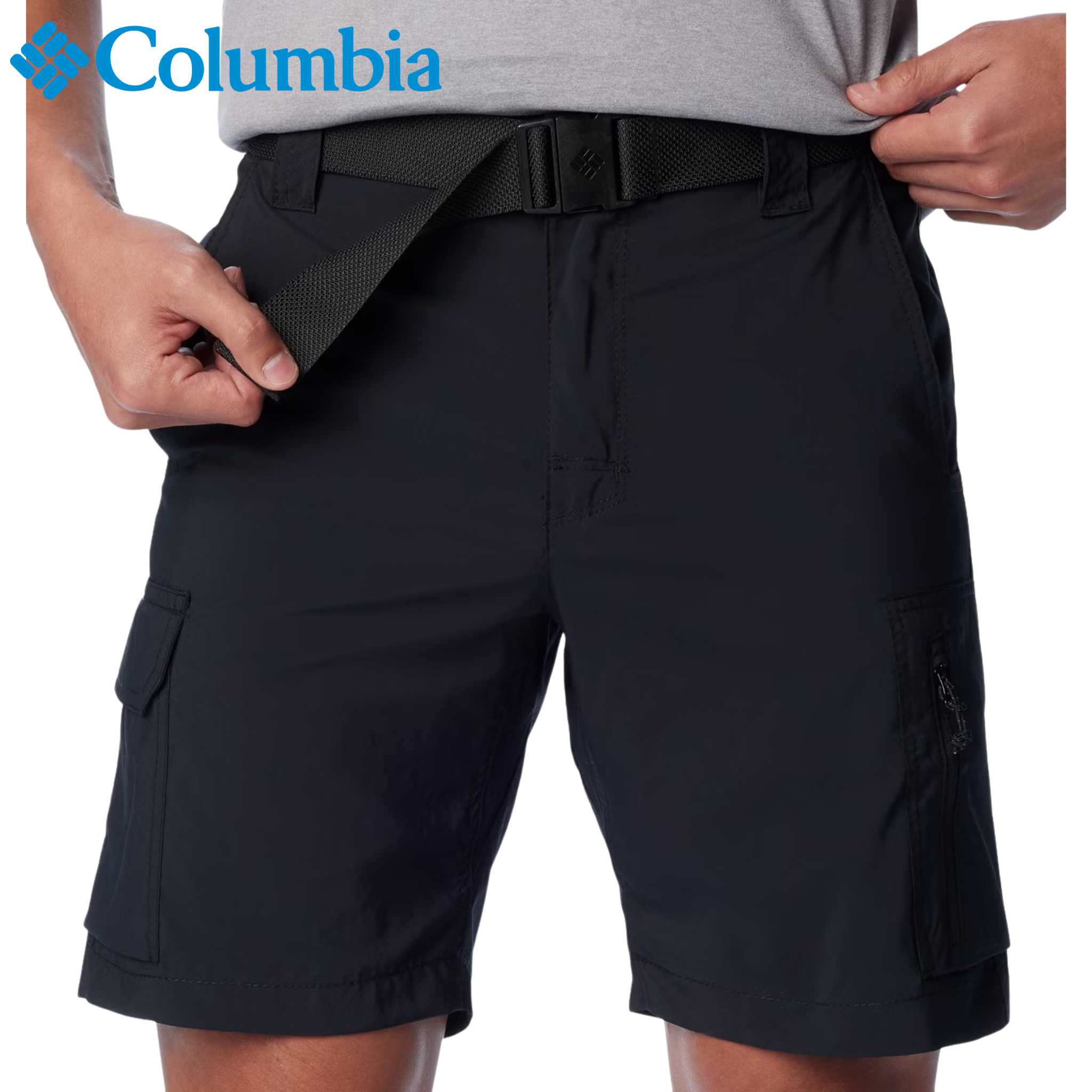 Columbia Silver Ridge Black Cargo Shorts Black