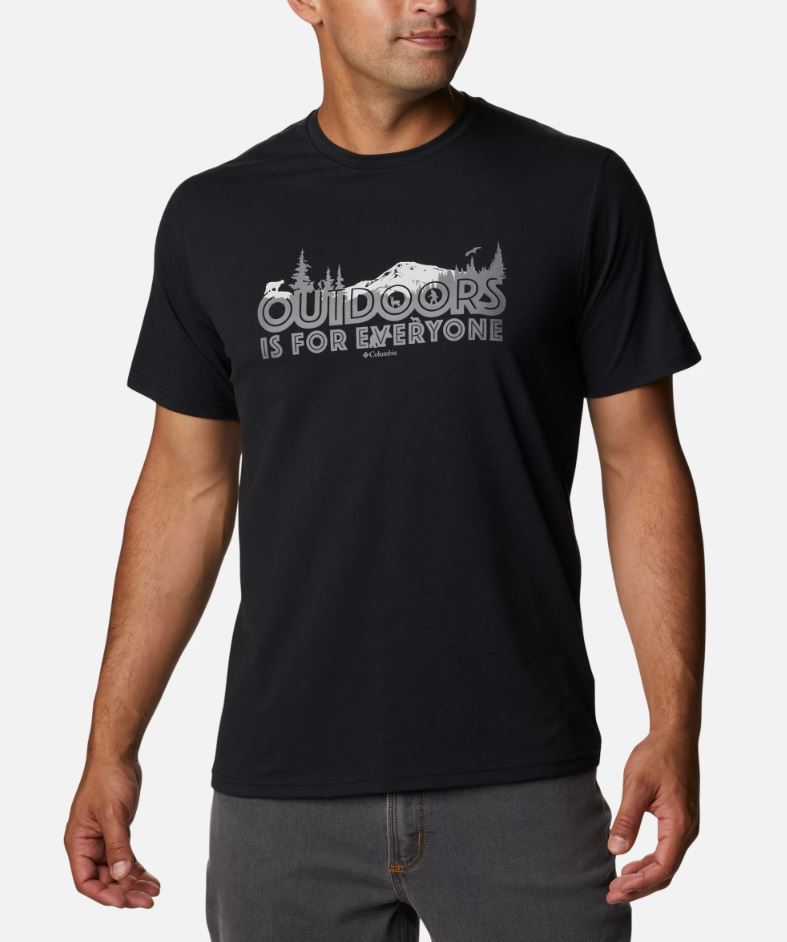 Columbia Sun Trek Black Graphic T-Shirt Black