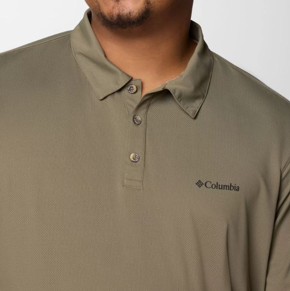Columbia Tech Trail Utility Polo Shirt Green