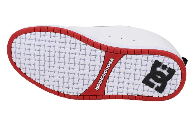 D.C. Court Graffik White & Red Cupsole White