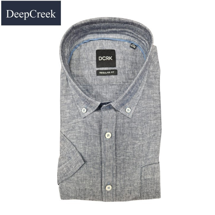 D.C.R.K. Oxford Short Sleeve Shirt Navy
