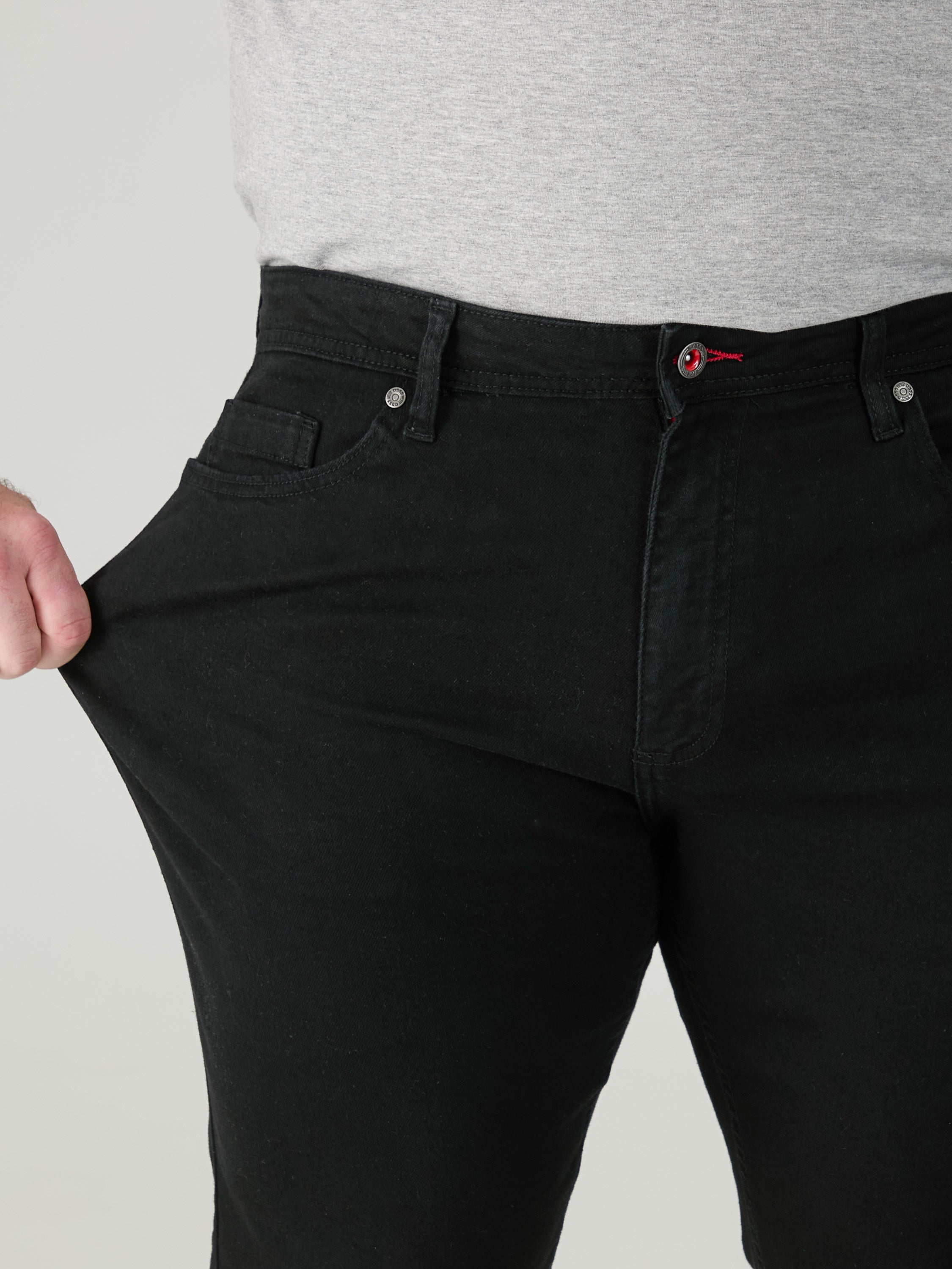 Duke Claude Black Stretch Jeans Black