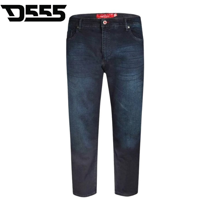 Duke Daniel Stretch Blue Black Jeans Blue