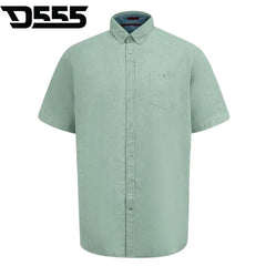 Duke Falmouth Linen Mix Mint Shirt Green
