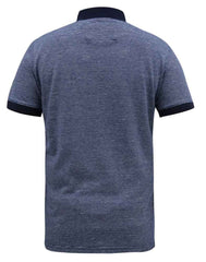 Duke X-Tall Oxley Navy Stripe Polo Shirt Navy
