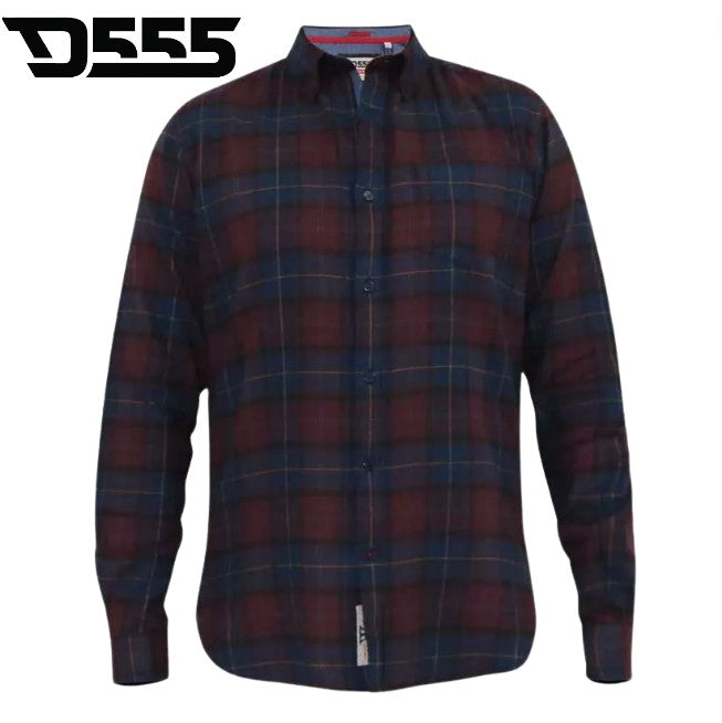 Duke Thornwood Red Flannel Check Shirt Red