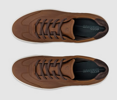 Ecco Byway Nubuck Brown Lace Shoe Brown