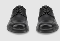 Ecco Helsinki Black Laced Leather Shoes Black