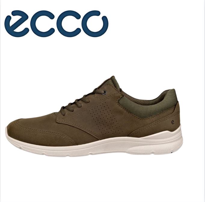 Ecco Irving Tarmac Lace Shoe Green