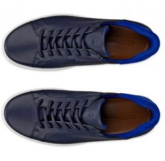 Ecco Soft 7 Leather Marine Lace Shoe Navy