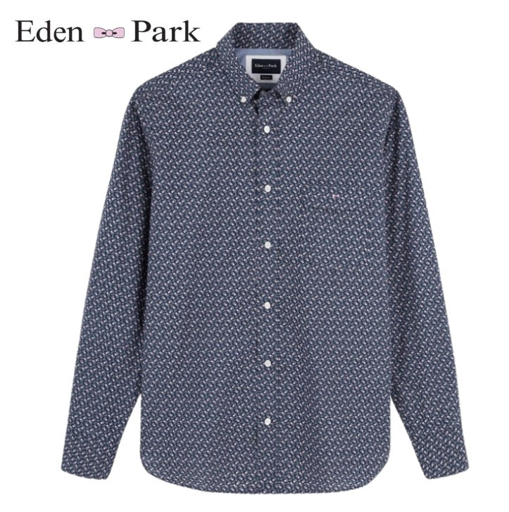 Eden Park Floral Print Navy Shirt Navy
