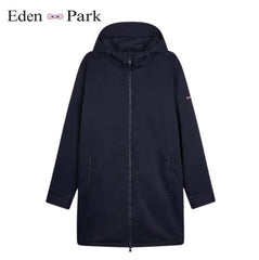 Eden Park Full Zip Navy Hooded Parka Navy