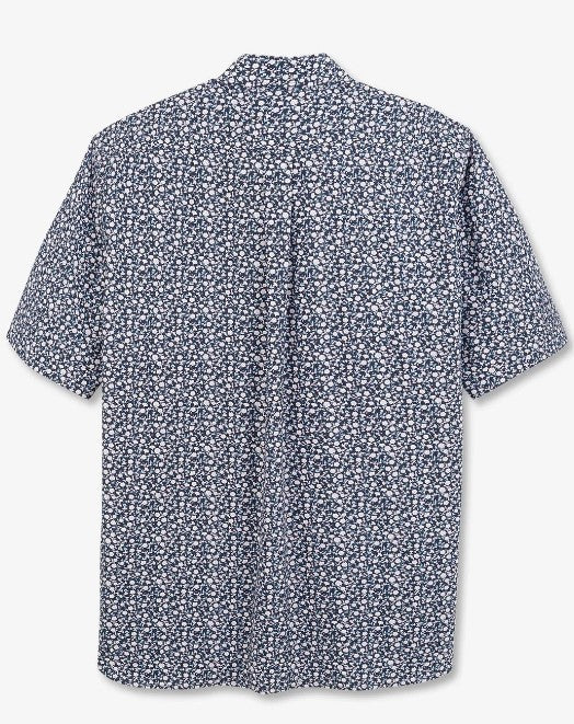 Eden Park Exclusive Floral Print Shirt Navy