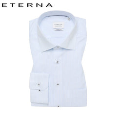 Eterna Xtall Stripe Shirt White