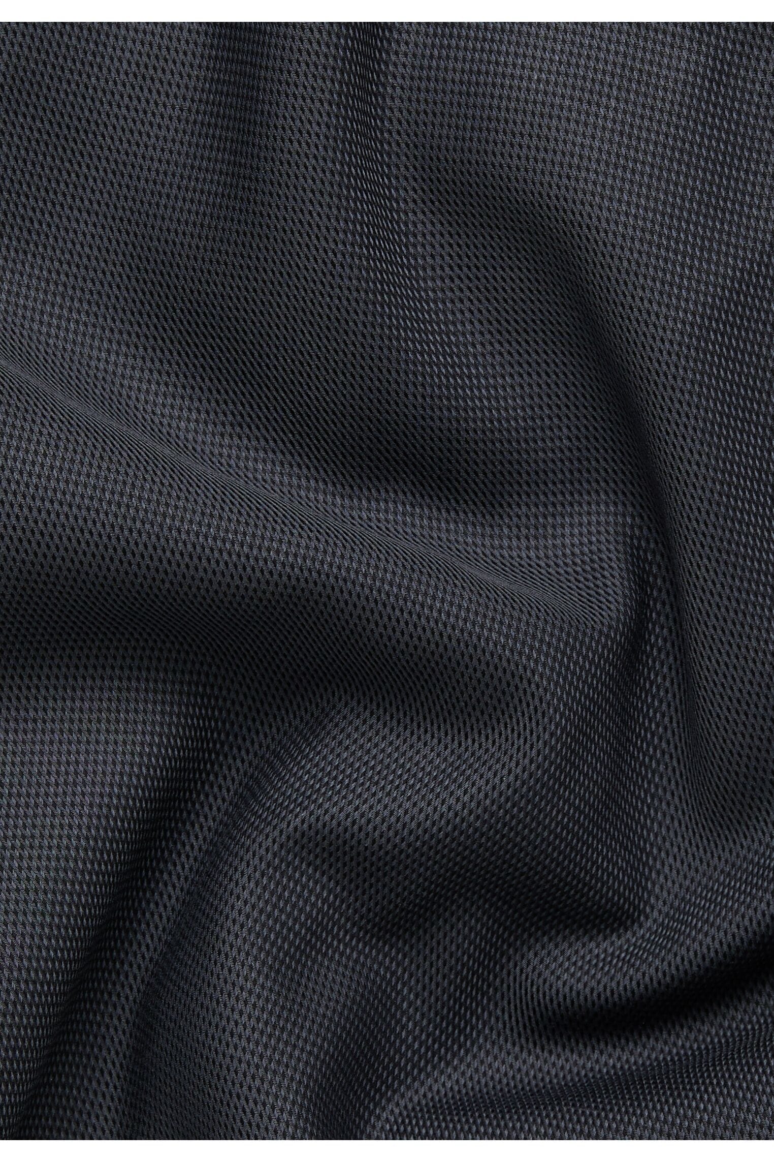 Eterna Dark Black Twill Shirt Black