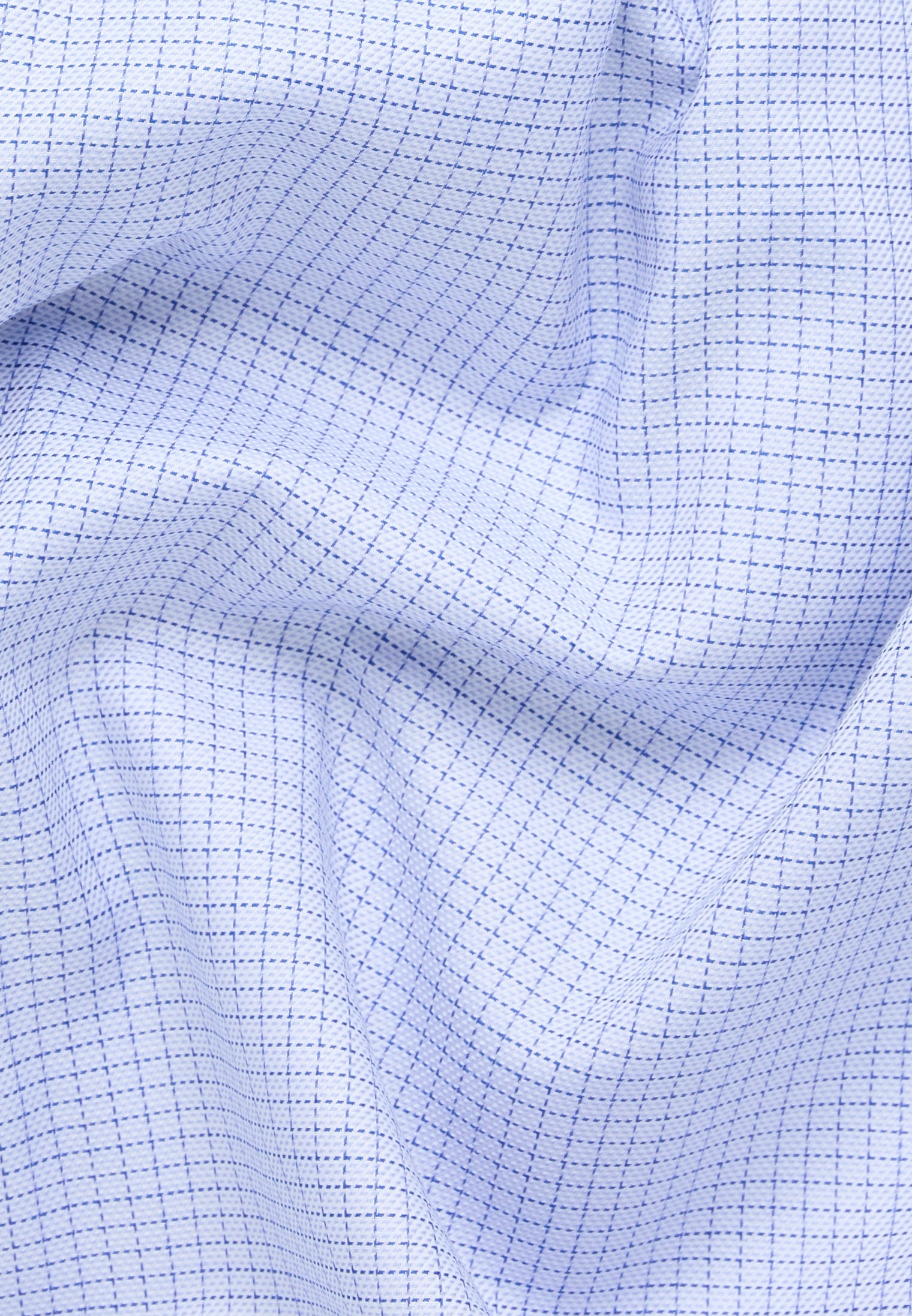 Eterna Jack Blue Check Shirt Blue