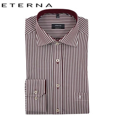 Eterna Maroon Stripe Shirt Maroon