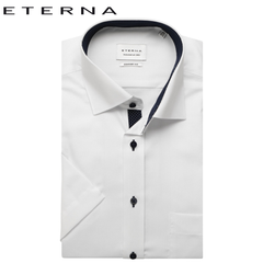 Eterna White Short Sleeve Shirt White