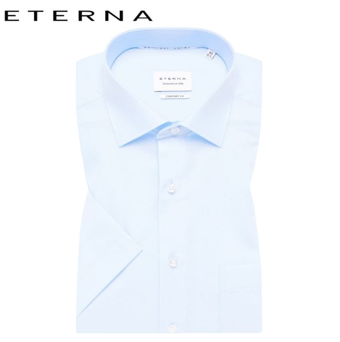 Eterna Blue Short Sleeve Shirt Blue