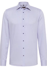 Eterna Solis Lilac Patterned Shirt Purple