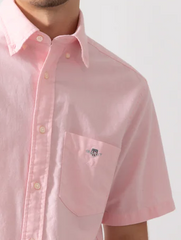 Gant Classic Poplin Pink Ss Shirt Pink