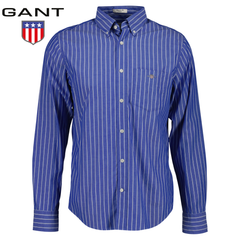 Gant Classic Poplin Stripe College Blue Blue