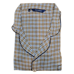 Gilt Edge Brown Button Pyjama Set Brown