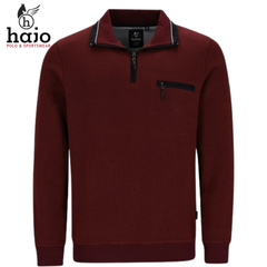 Hajo Berry Quarter Zip Sweatshirt Orange