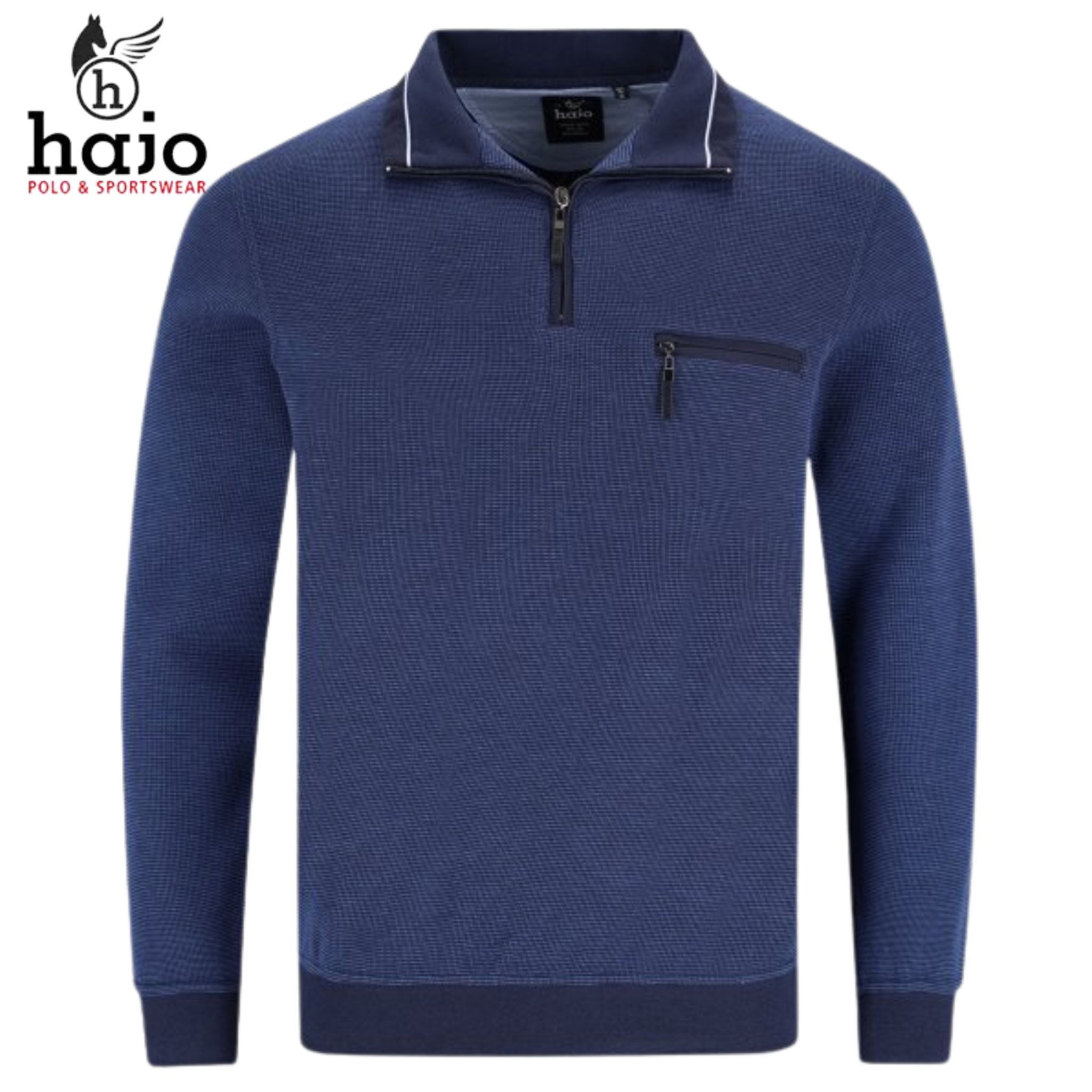 Hajo Quarter Zip Blue Sweatshirt Blue