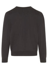 Hajo Merino Wool Black V-Neck Jumper Black