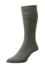 H.J. Hall Soft Top Wool Grey Socks Grey