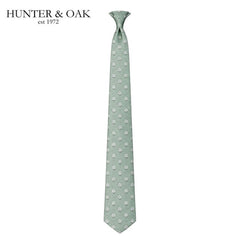 Hunter & Oak X-Long Green Print Tie Set Green