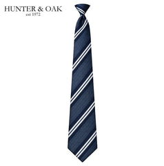 Hunter & Oak X-Long Navy Stripe Tie Set Navy