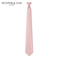 Hunter & Oak X-Long Texture Pink Tie Set Pink