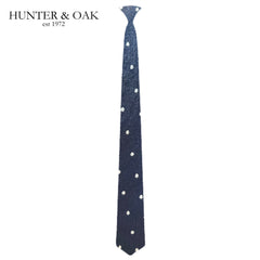 Hunter & Oak X-Long Navy & Silver Spot Navy