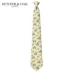 Hunter & Oak X-Long Yellow Floral Tie Yellow