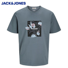 Jack & Jones Almeria Big Logo T-Shirt Blue