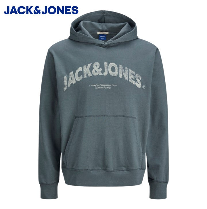 Jack & Jones Almeria Logo Stormy Hoodie Blue