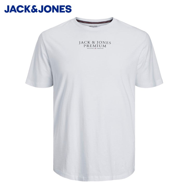 Jack & Jones Archie Logo White Tee White