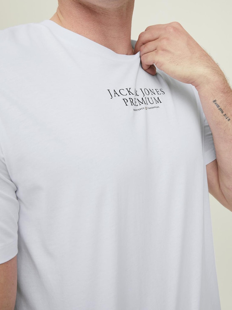 Jack & Jones Archie Logo White Tee White