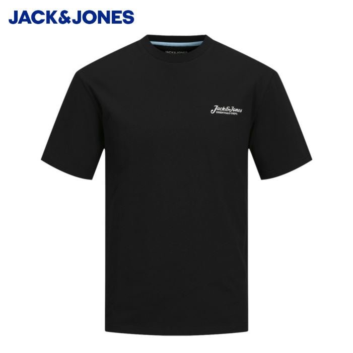 Jack & Jones Beau Black Crew Neck Tee Black