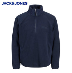 Jack & Jones Berg Quarter Zip Fleece Navy