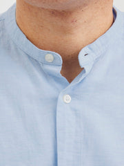 Jack & Jones Breeze Linen Blend Shirt Blue